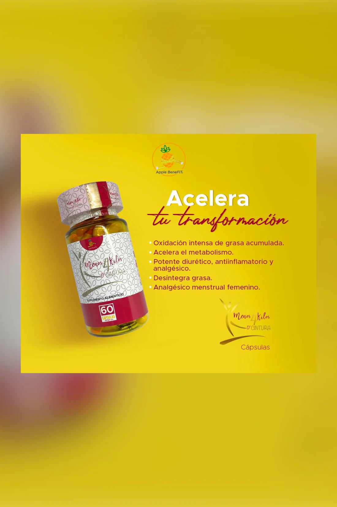 Menos 4 kilos D’cintura capsulas